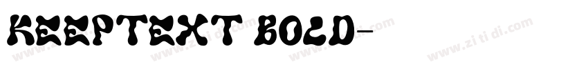 KeepText Bold字体转换